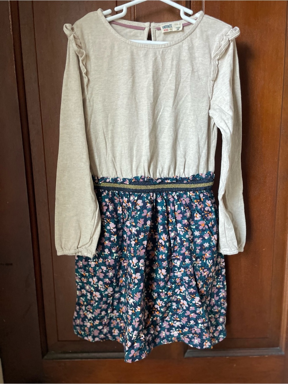 Fat face girls size 7/8 long sleeve dress